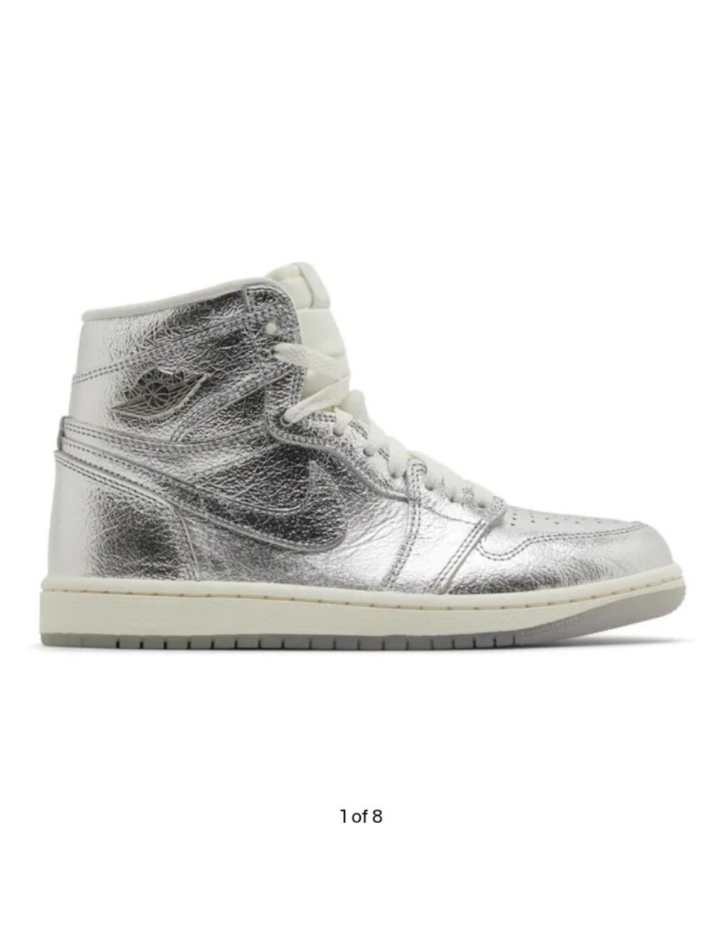 WMNS Air Jordan 1 Retro High OG 'Chrome' - Metallic Silver High-Top Sneaker
